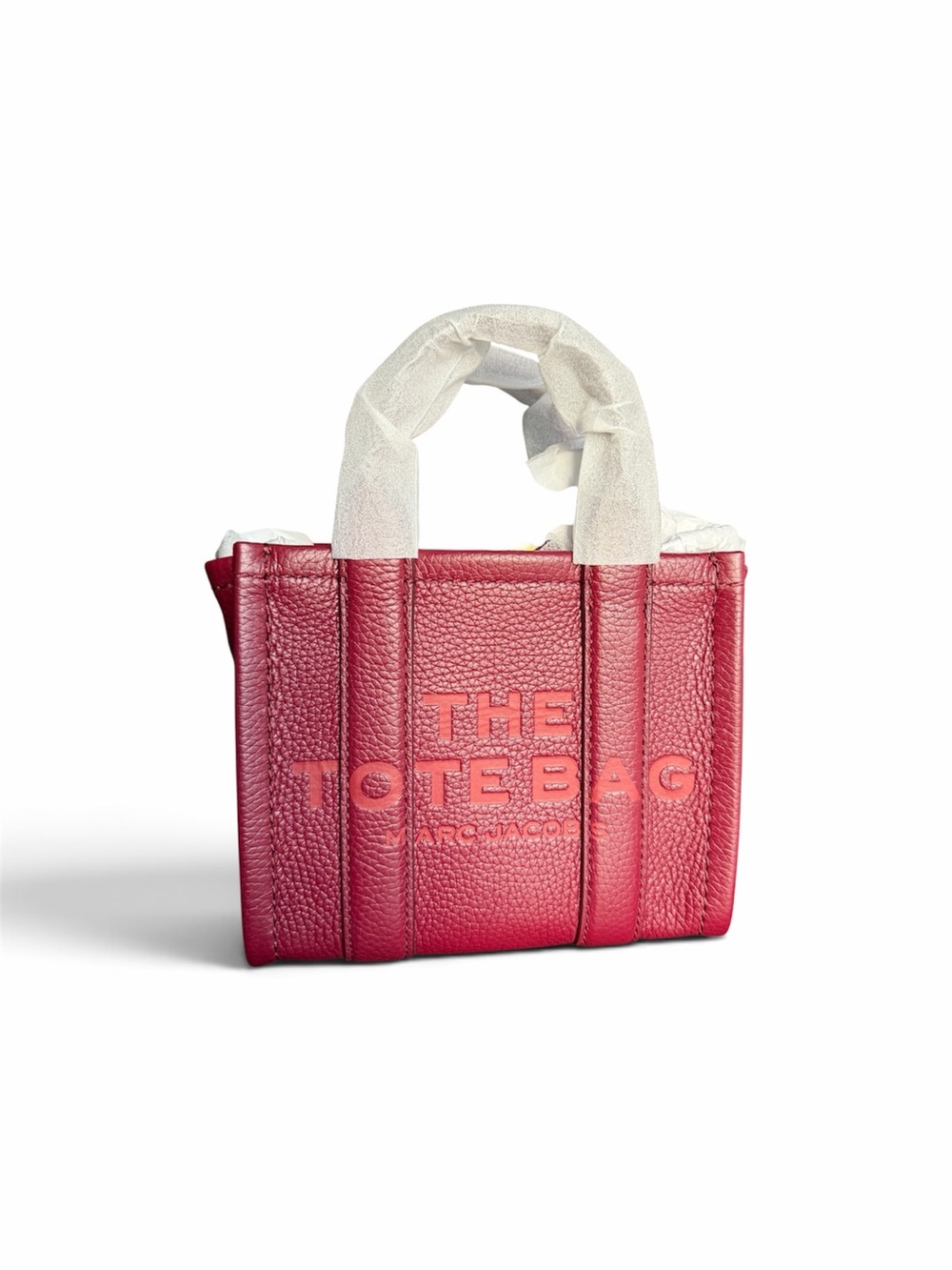 Marc Jacobs The Leather Crossbody Tote Bag in Cherry